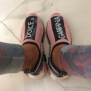 Dolce & Gabbana Slip on Sneackers Pink